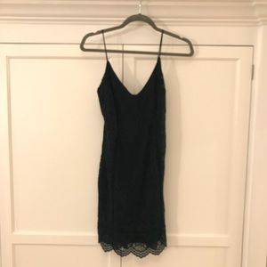 Topshop Dresses - green fitted lace body con dress from topshop Topshop Dresses - green fitted lace body con dress from topshop